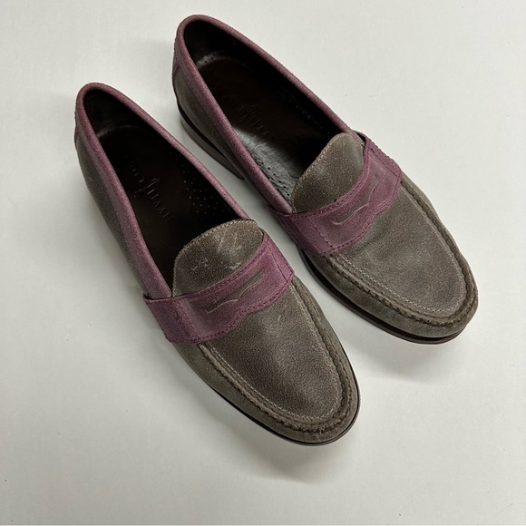 Cole Haan Men\'s Pink/ Gray leather Slip-on Loafer main image 6